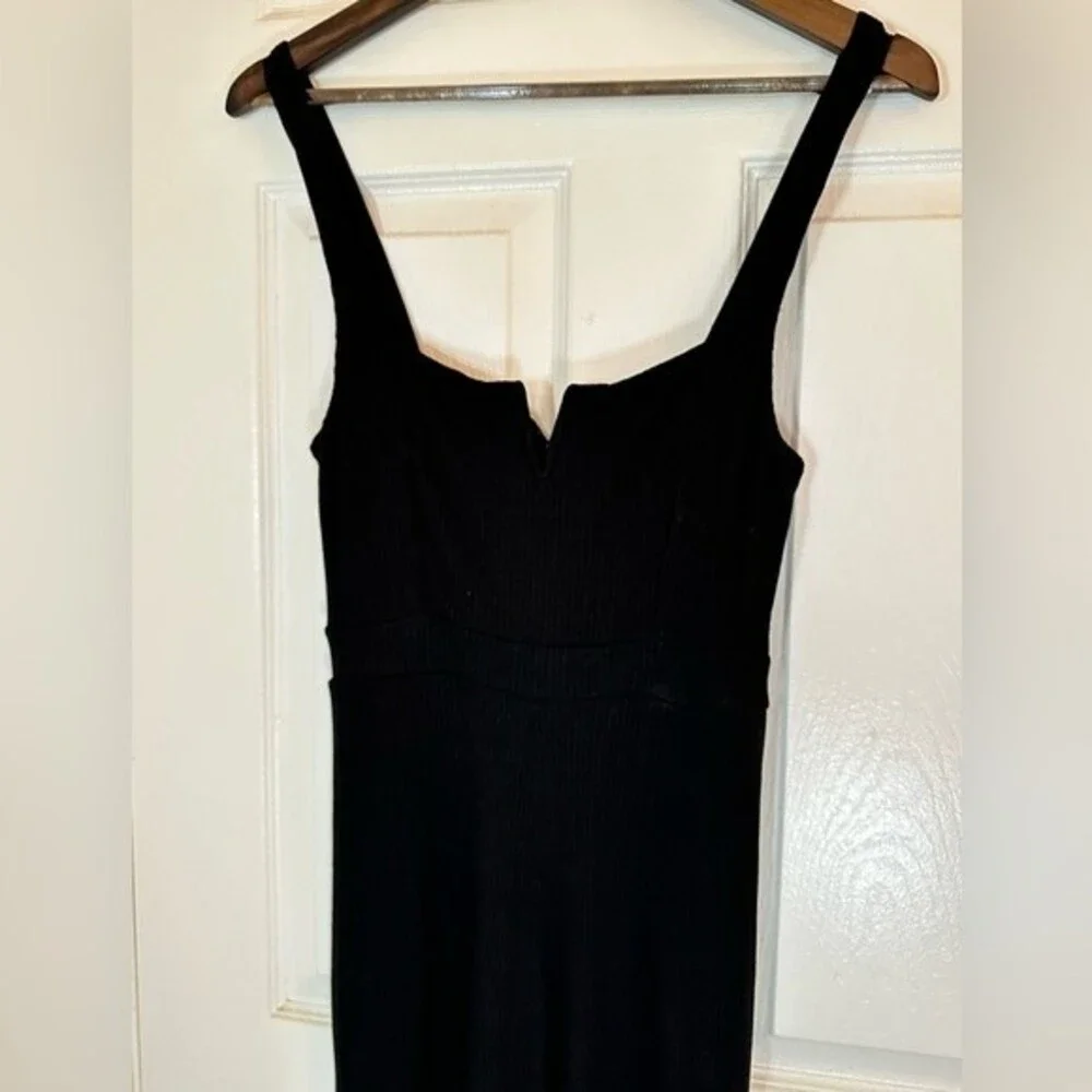 Revolve L*Space Womens Black Ribbed Jumpsuit Sleeveless wide Leg Sz Medium - Picture 11 of 13